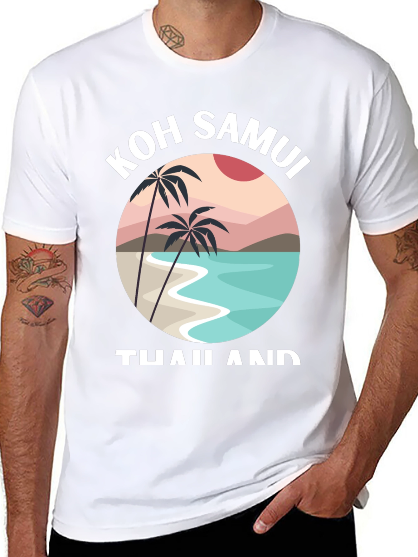 Koh Samui Thailand T-Shirt - Tropical Island Design