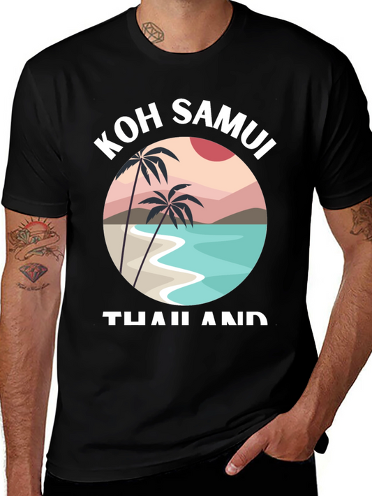 Koh Samui Thailand T-Shirt - Tropical Island Design