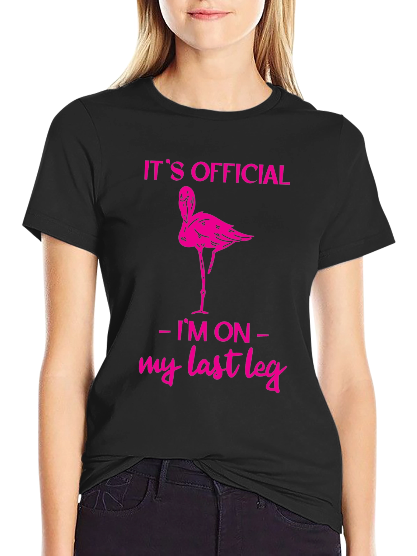 Funny Flamingo Last Leg T-Shirt