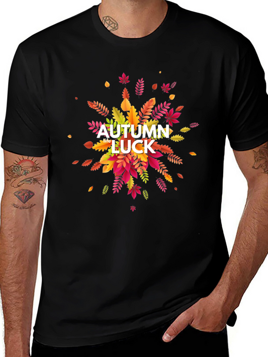 Autumn Luck Graphic Tee - Fall Season Shirt