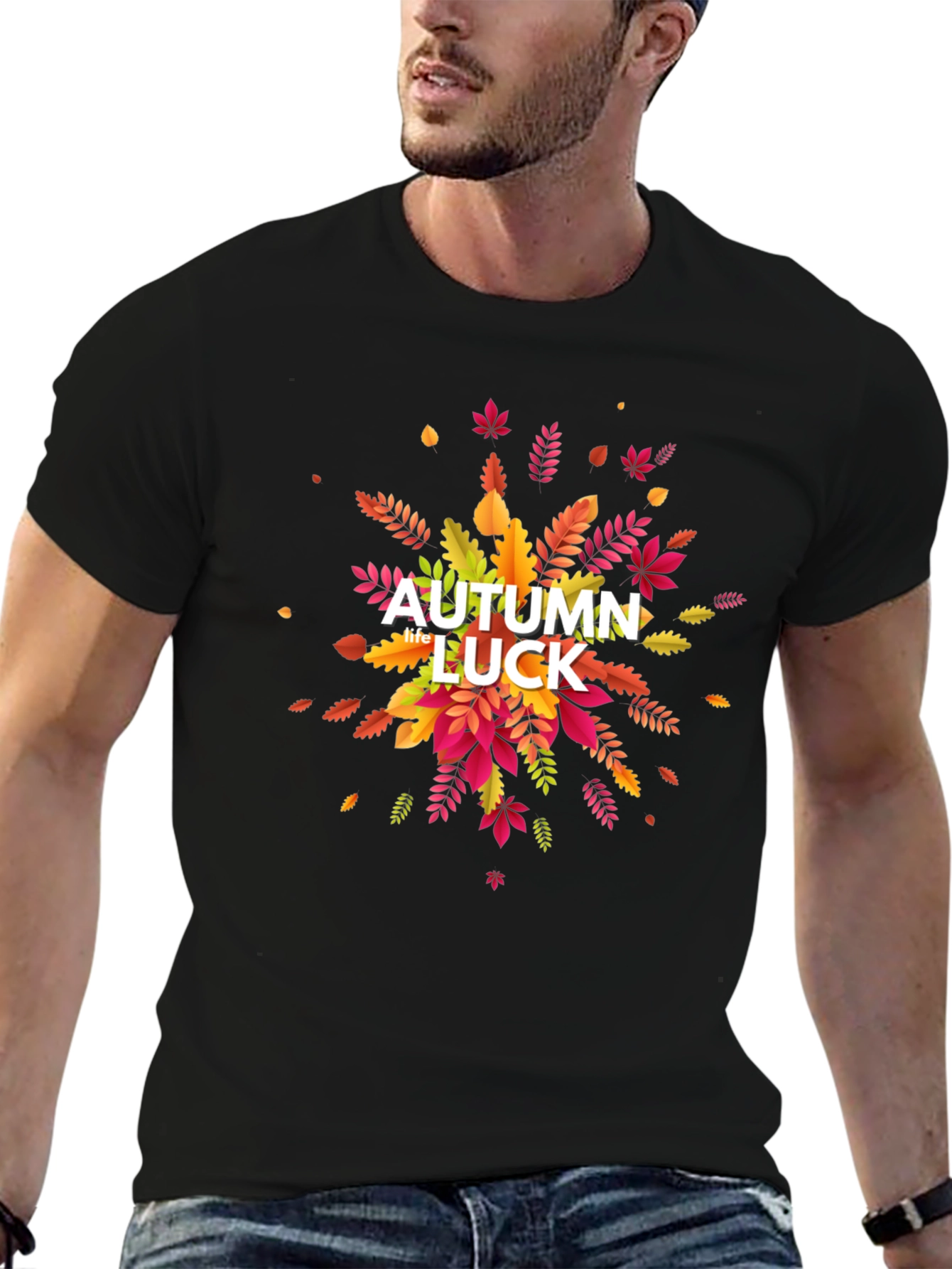 Autumn Luck Graphic Tee - Fall Season Shirt