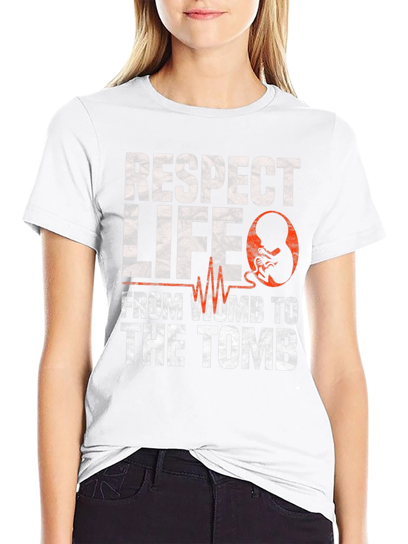 Respect Life From Womb to Tomb Pro-Life T-Shirt
