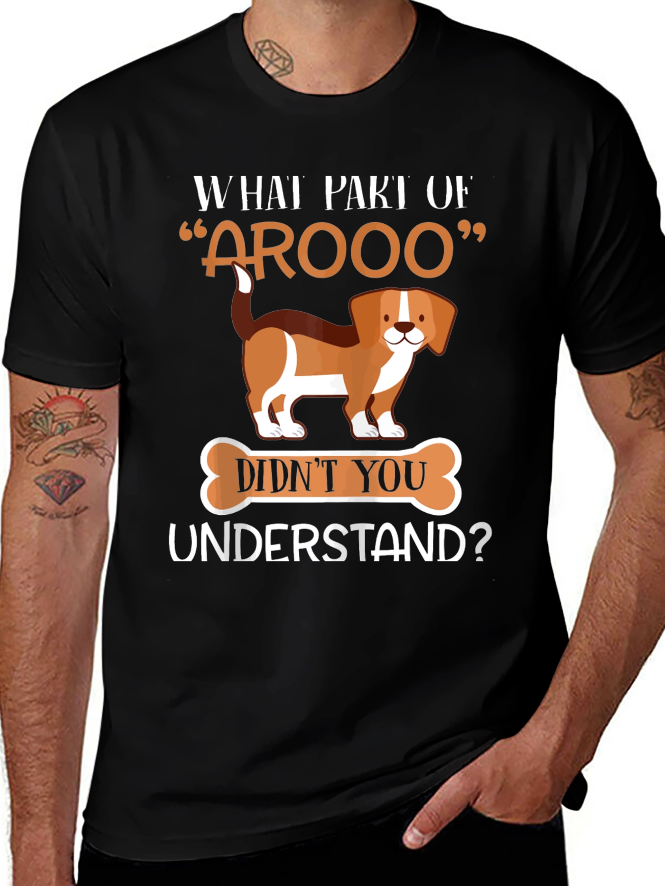 Funny AROOO Dog T-Shirt