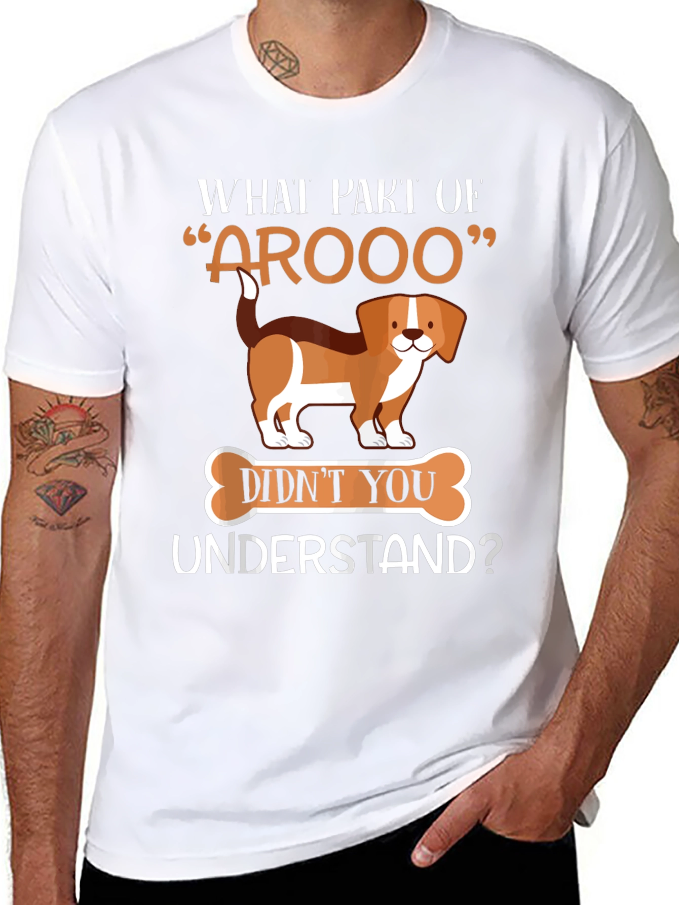 Funny AROOO Dog T-Shirt