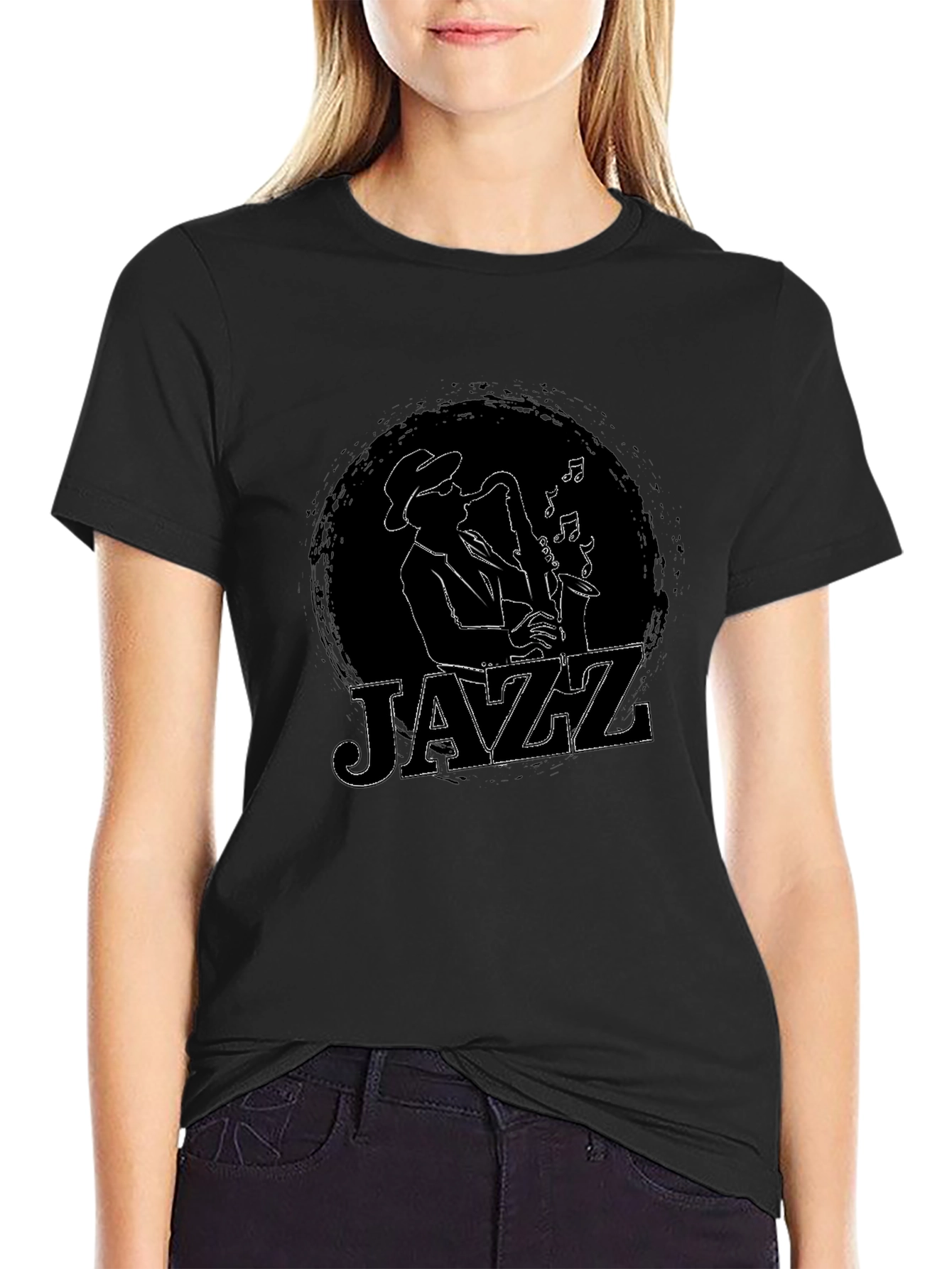 JAZZ T-Shirt - Saxophone Player Graphic Tee