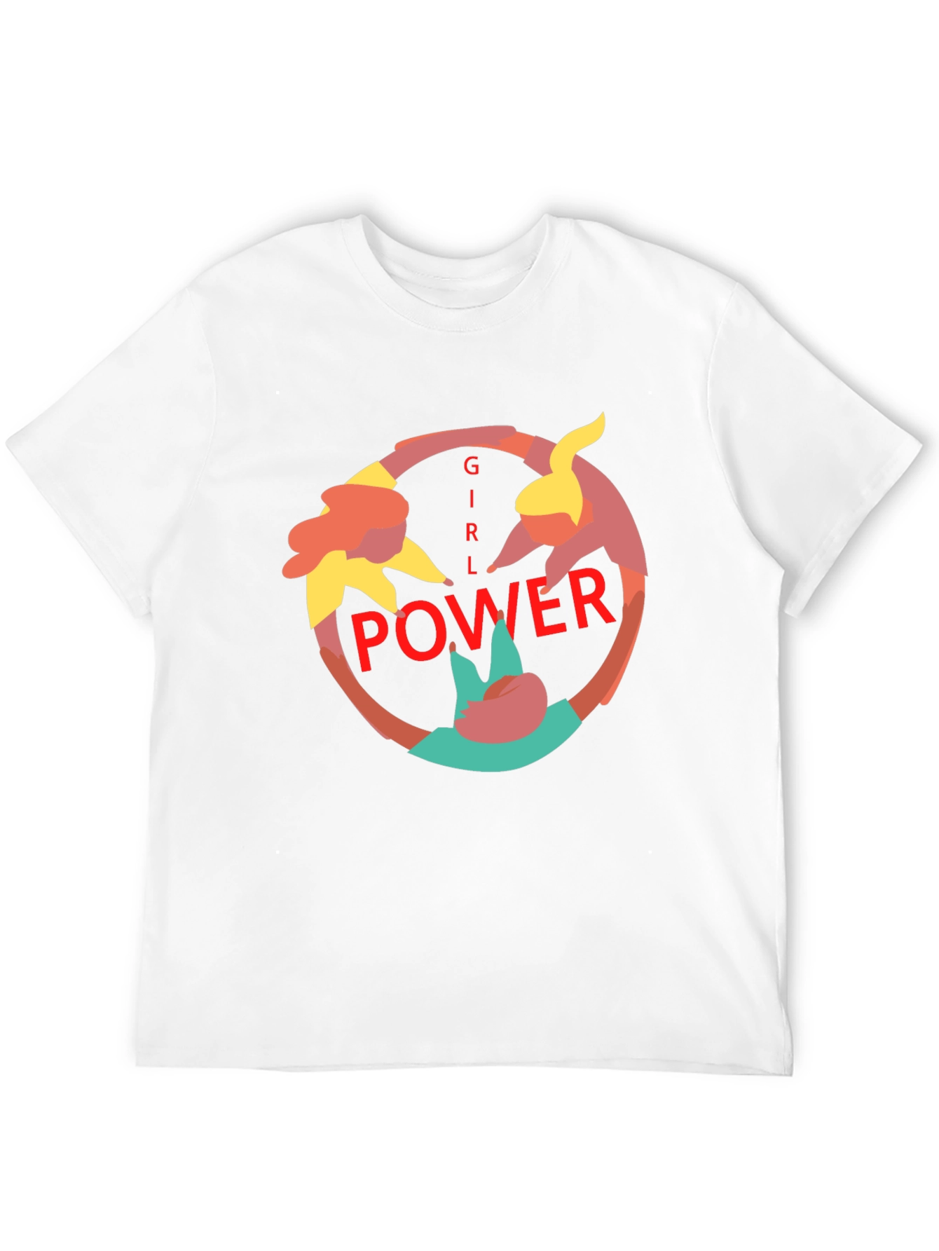 Girl Power Graphic Print Black Tee