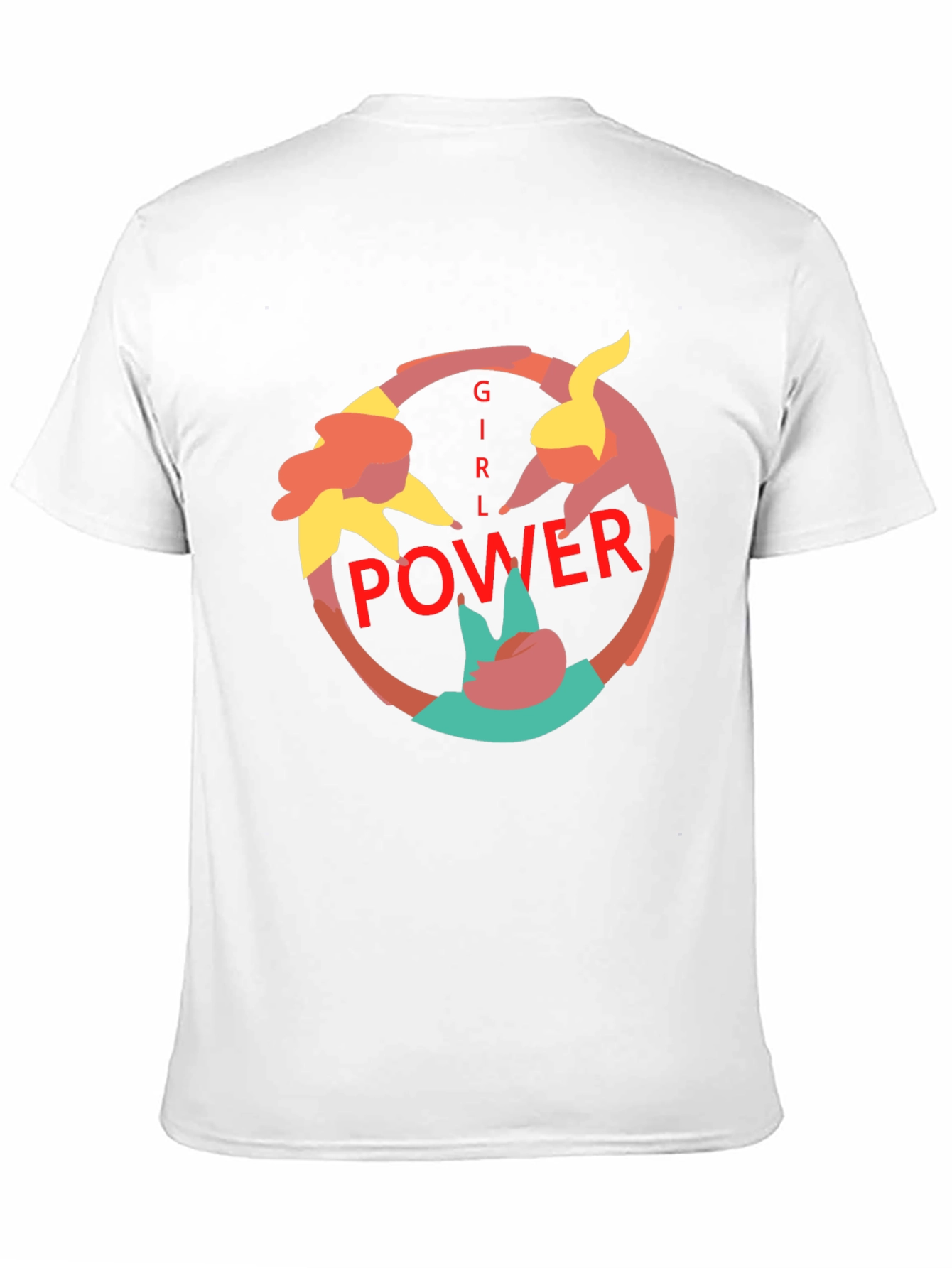Girl Power Graphic Print Black Tee