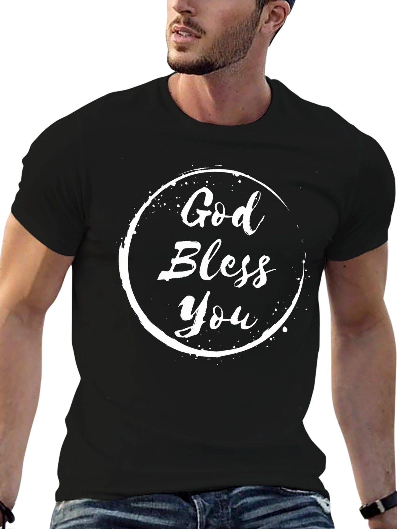 God Bless You Graphic Tee - Stylish Christian Apparel