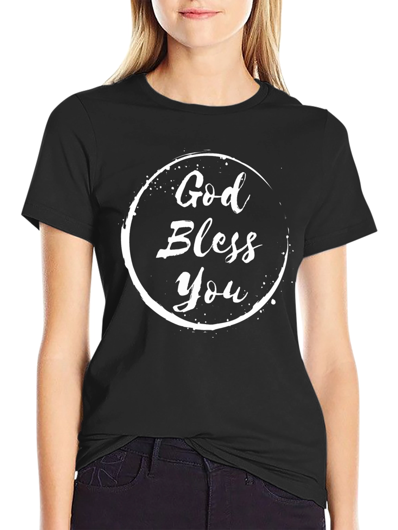 God Bless You Graphic Tee - Stylish Christian Apparel