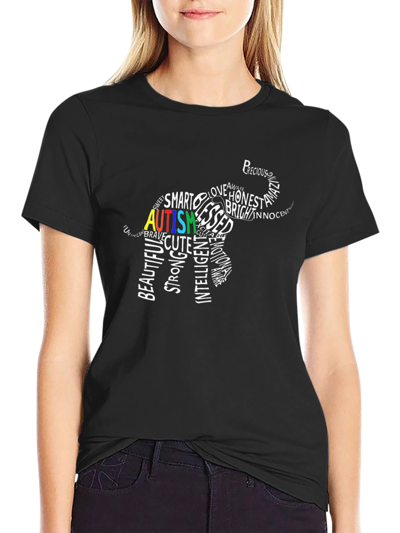 Autism Awareness Elephant Graphic Tee