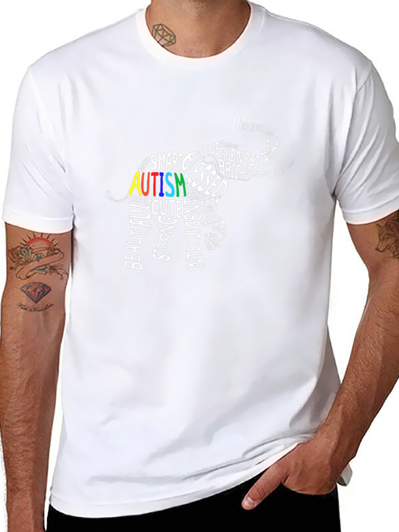 Autism Awareness Elephant Graphic Tee