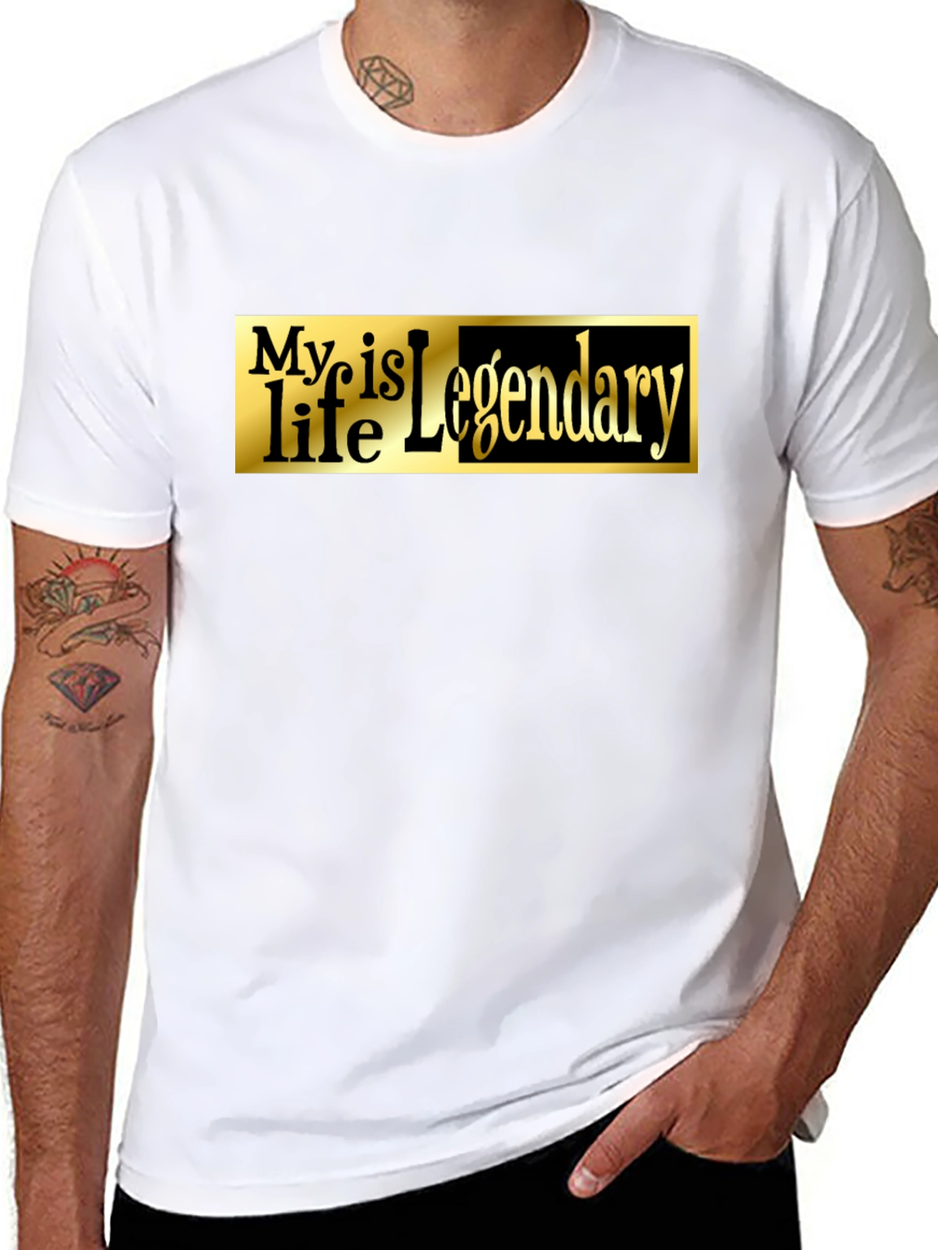 Legendary Life Black Graphic Tee