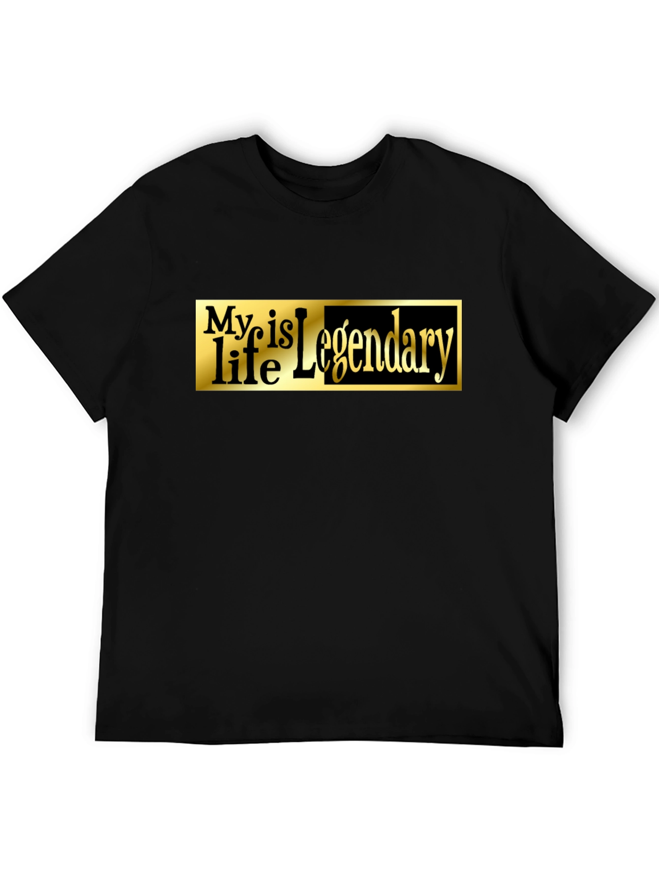 Legendary Life Black Graphic Tee