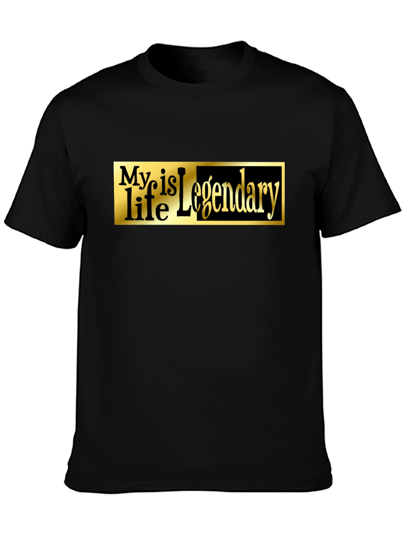 Legendary Life Black Graphic Tee