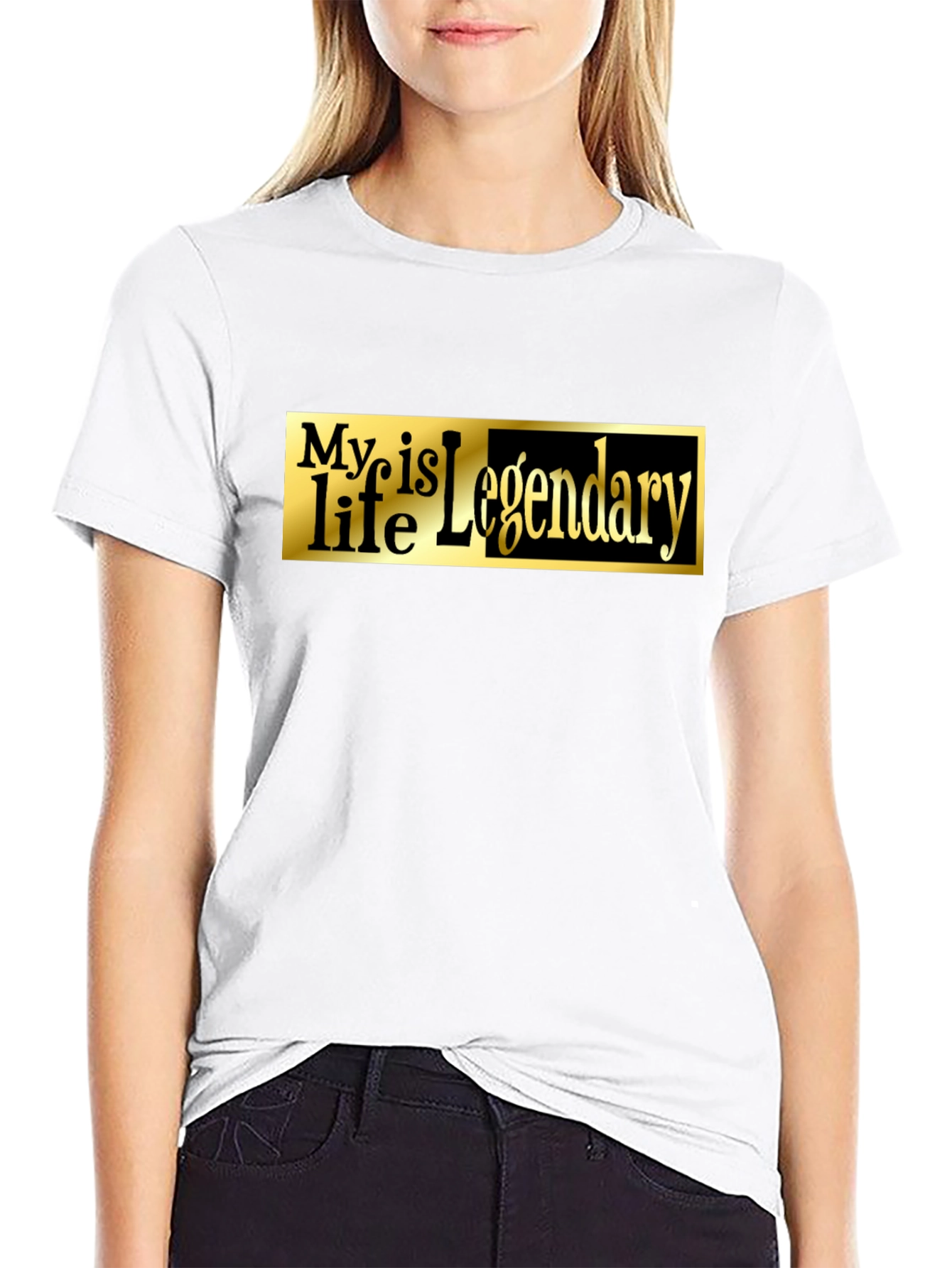 Legendary Life Black Graphic Tee