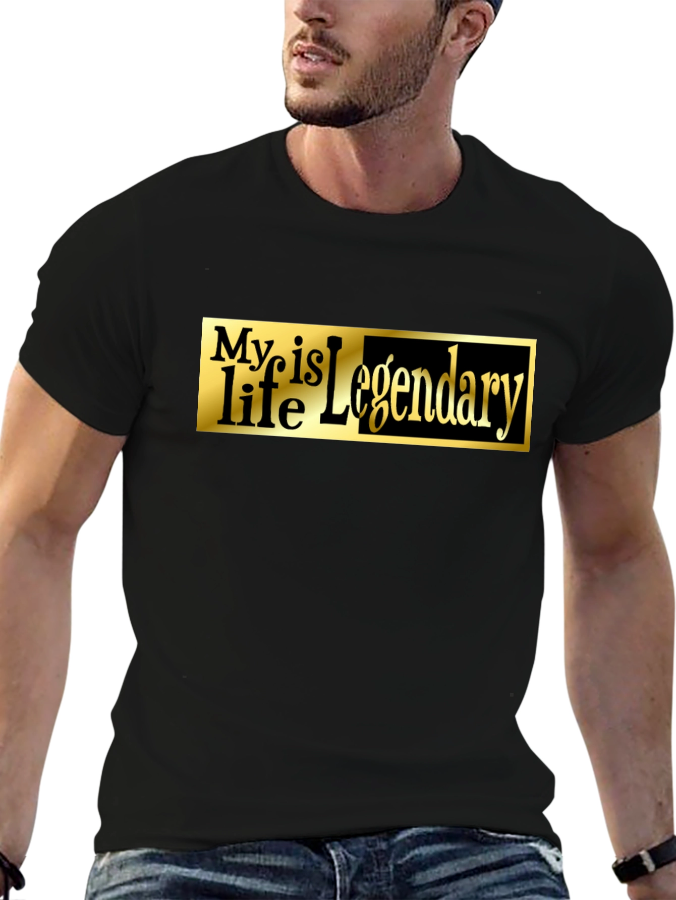 Legendary Life Black Graphic Tee