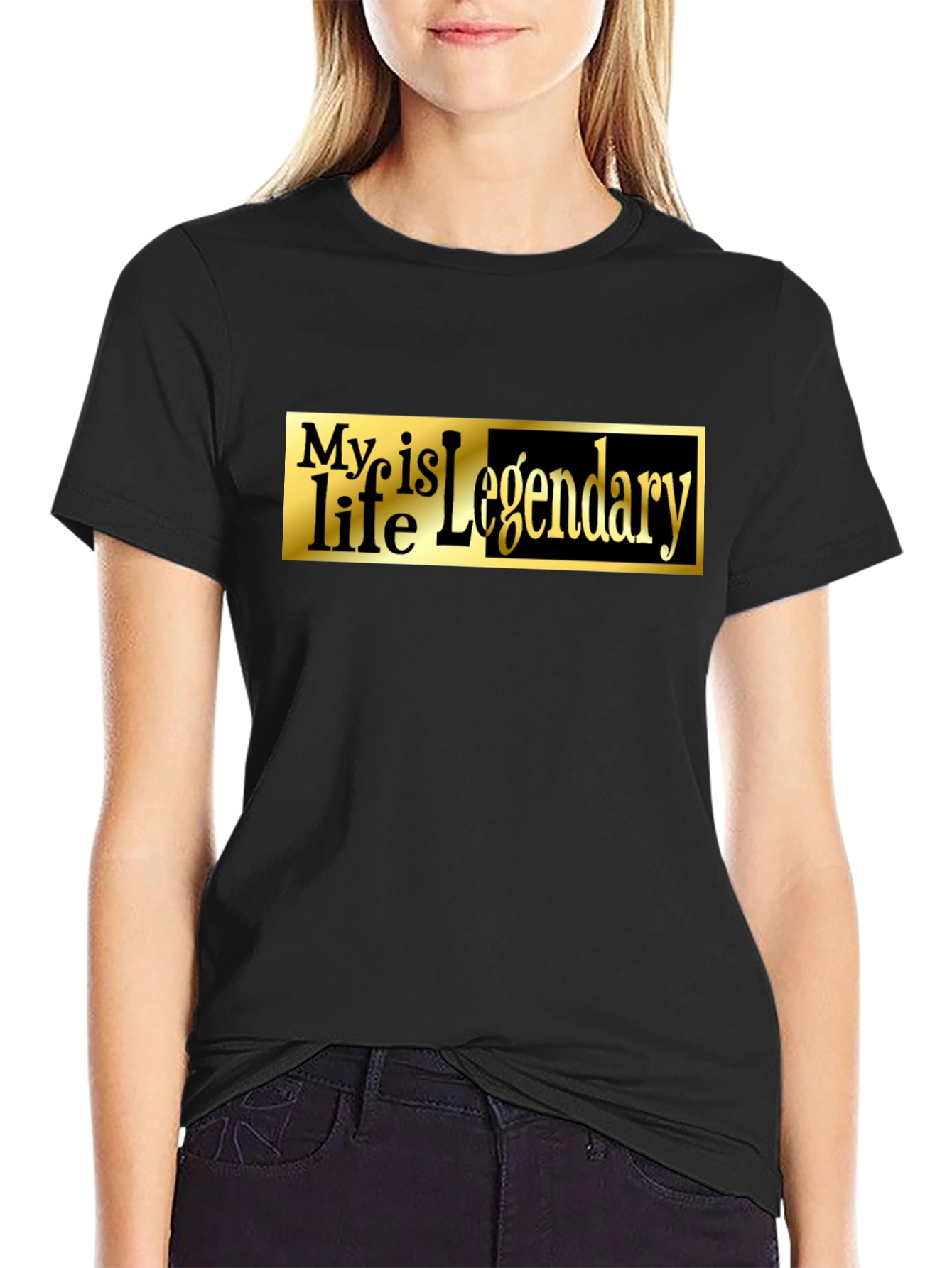 Legendary Life Black Graphic Tee