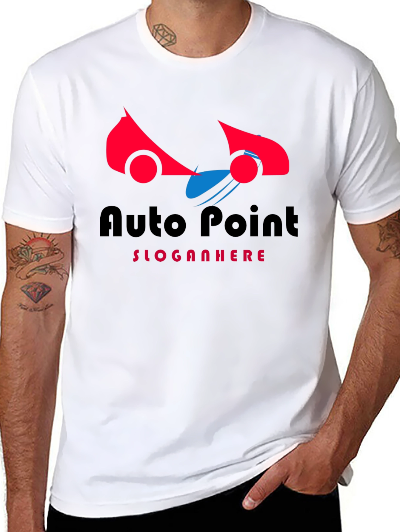 Auto Point Graphic Black T-Shirt