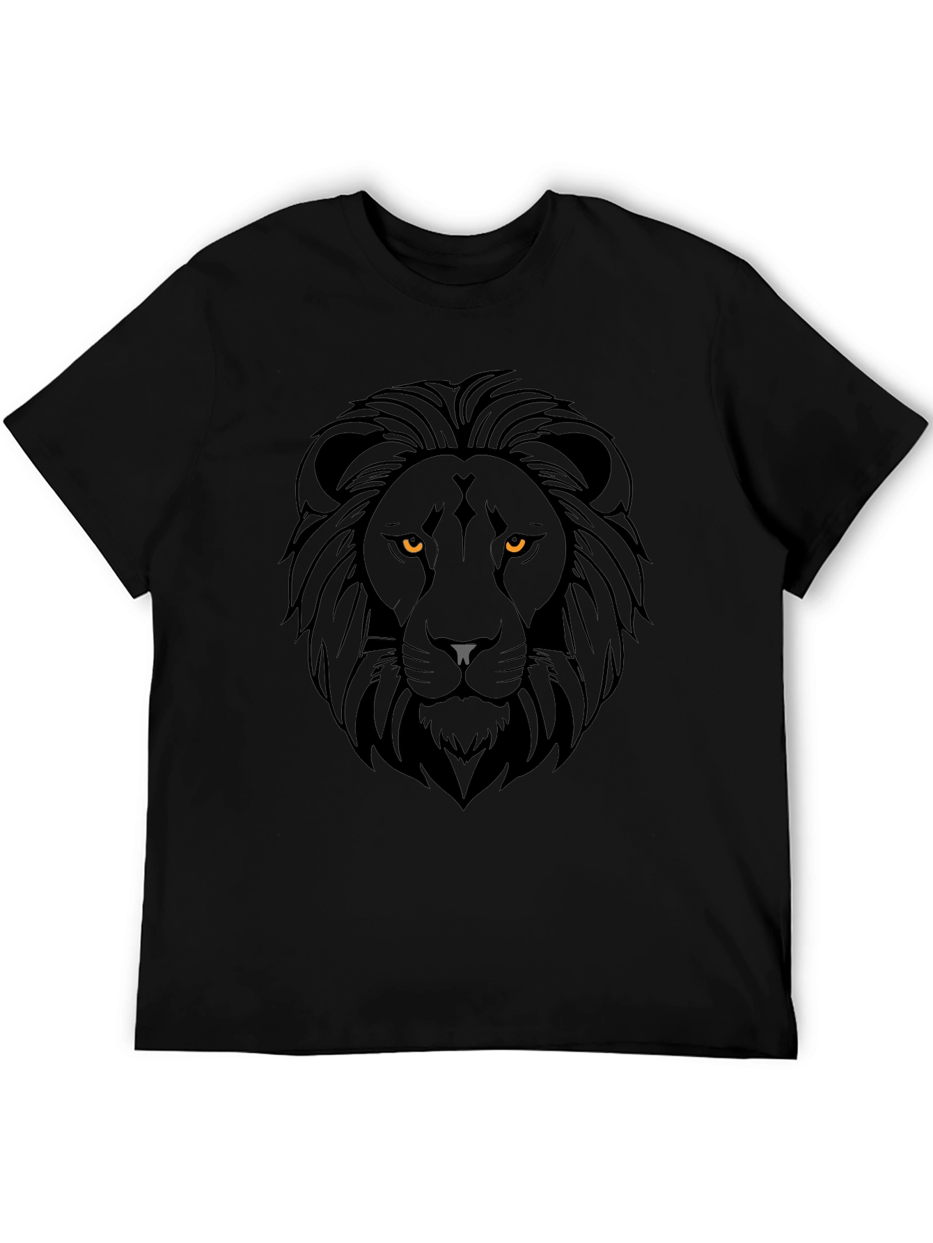 Lion Graphic Tee - Fierce Black T-Shirt