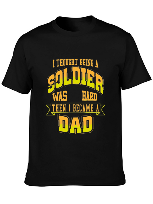 Soldier to Dad Funny Graphic Tee - Fathers Day Gift