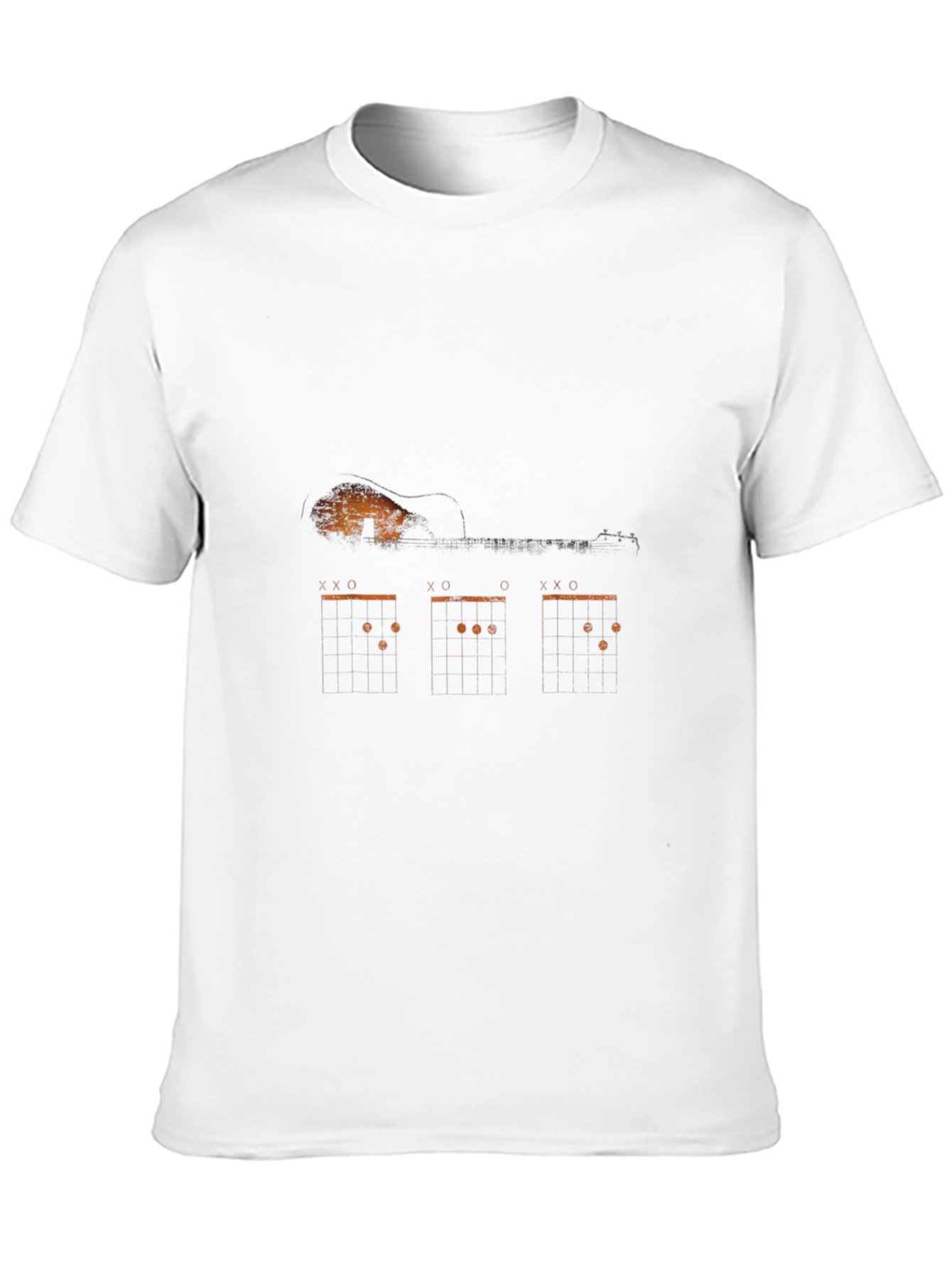 Guitar Chord Diagram Graphic Print Tee