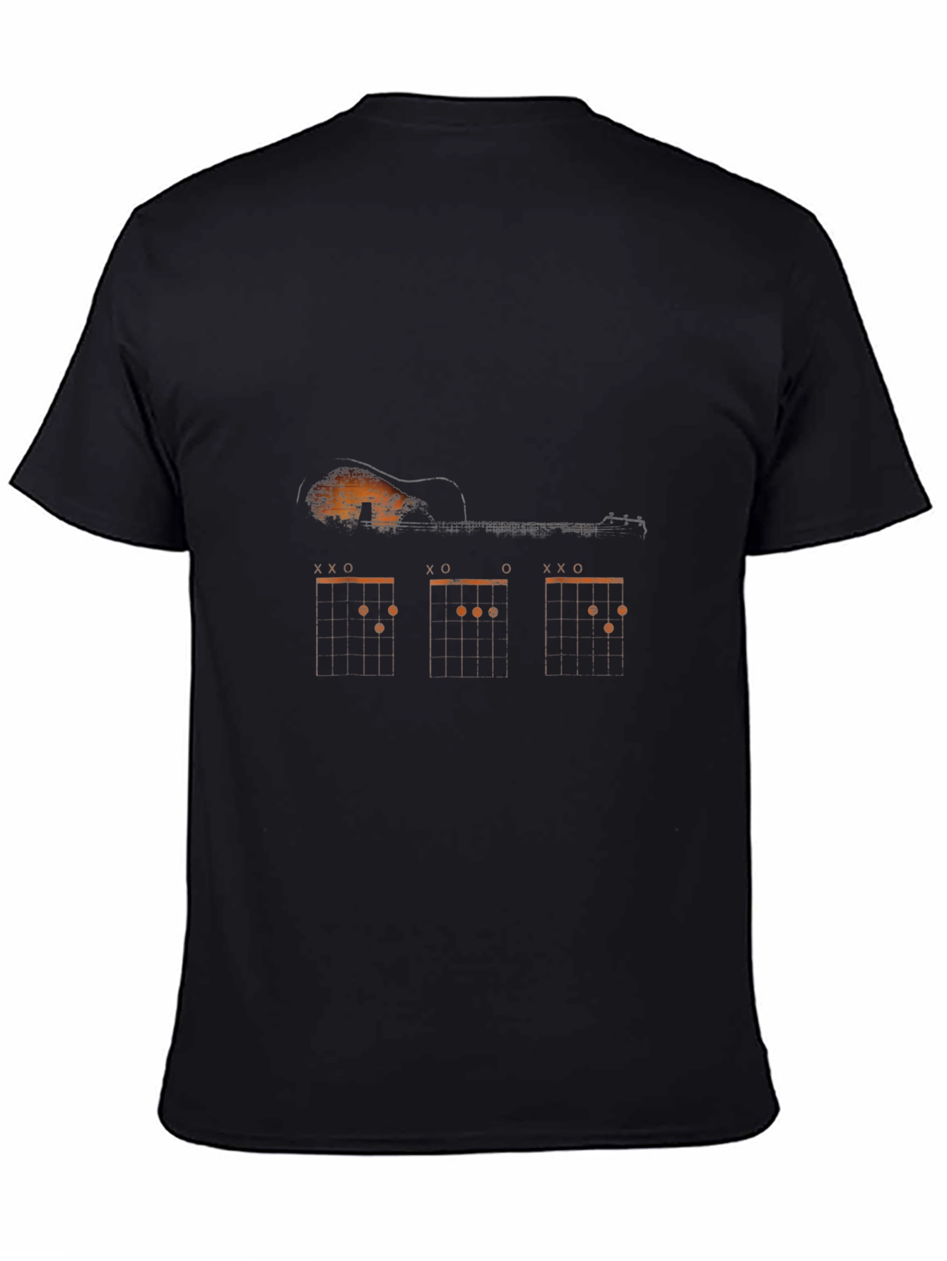 Guitar Chord Diagram Graphic Print Tee