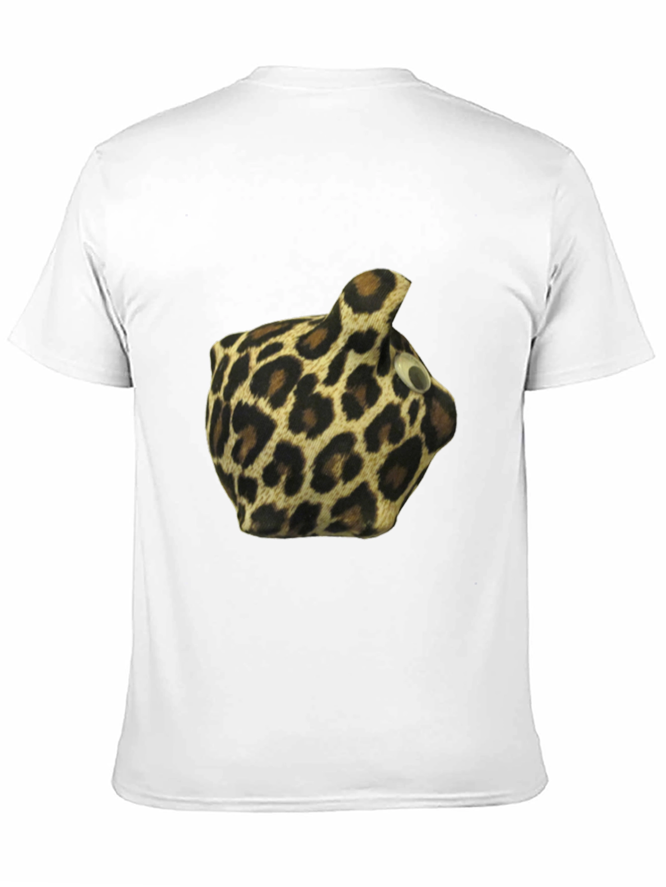 Leopard Print Novelty T-Shirt - Mens Black Tee