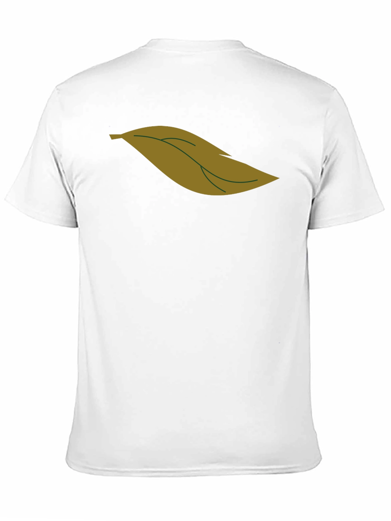 Leaf Graphic Black T-Shirt for Men