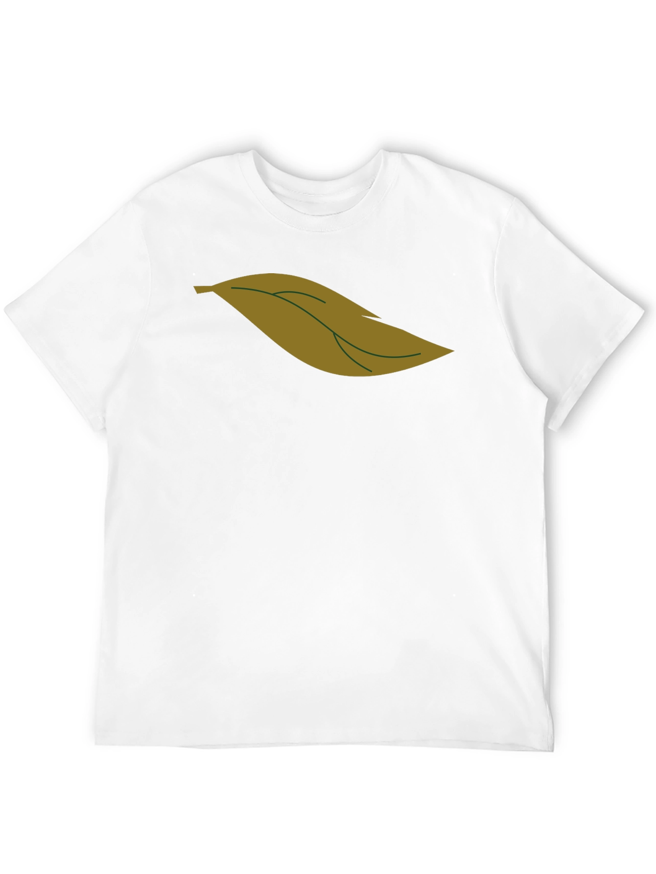 Leaf Graphic Black T-Shirt for Men