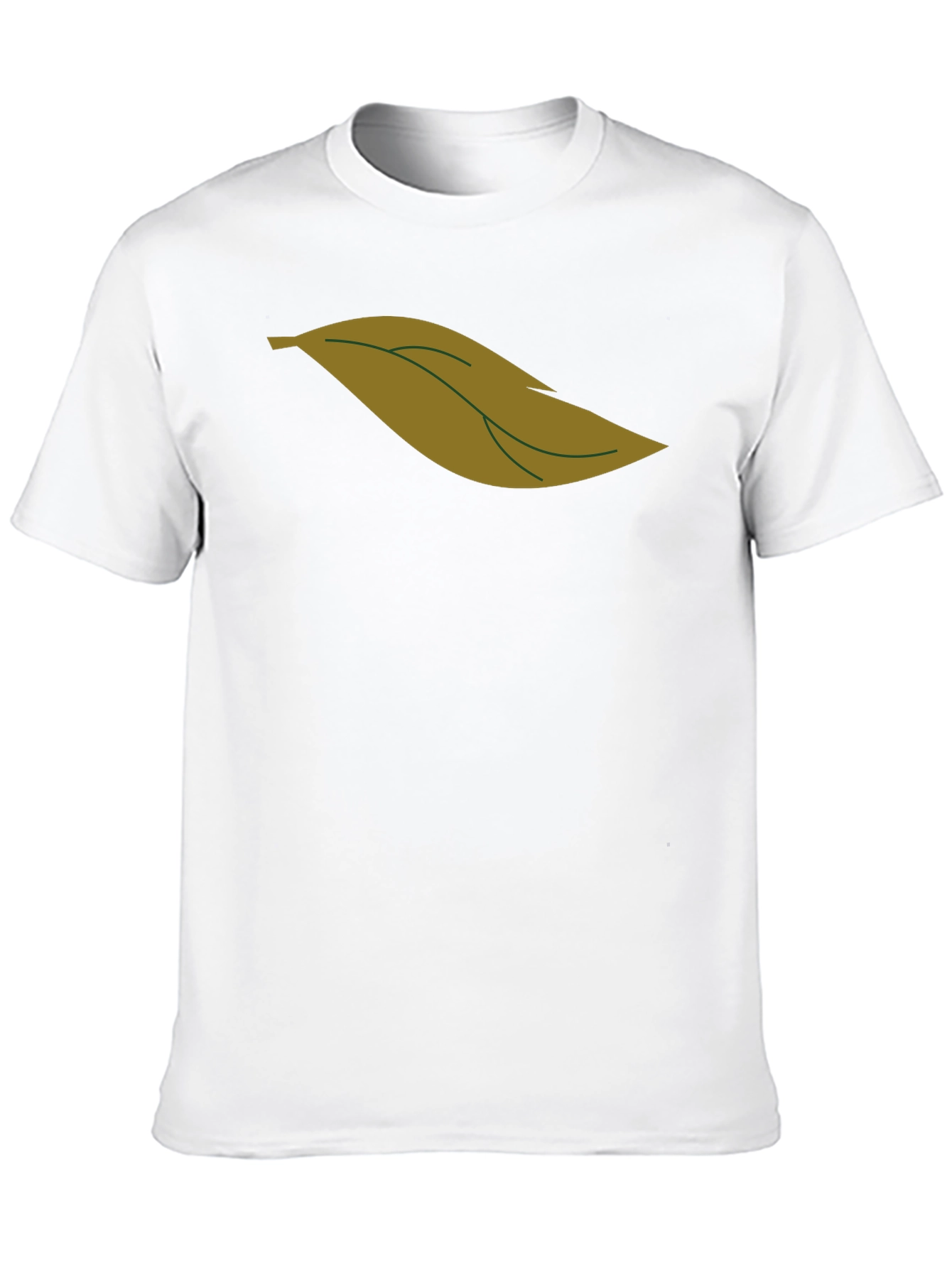 Leaf Graphic Black T-Shirt for Men