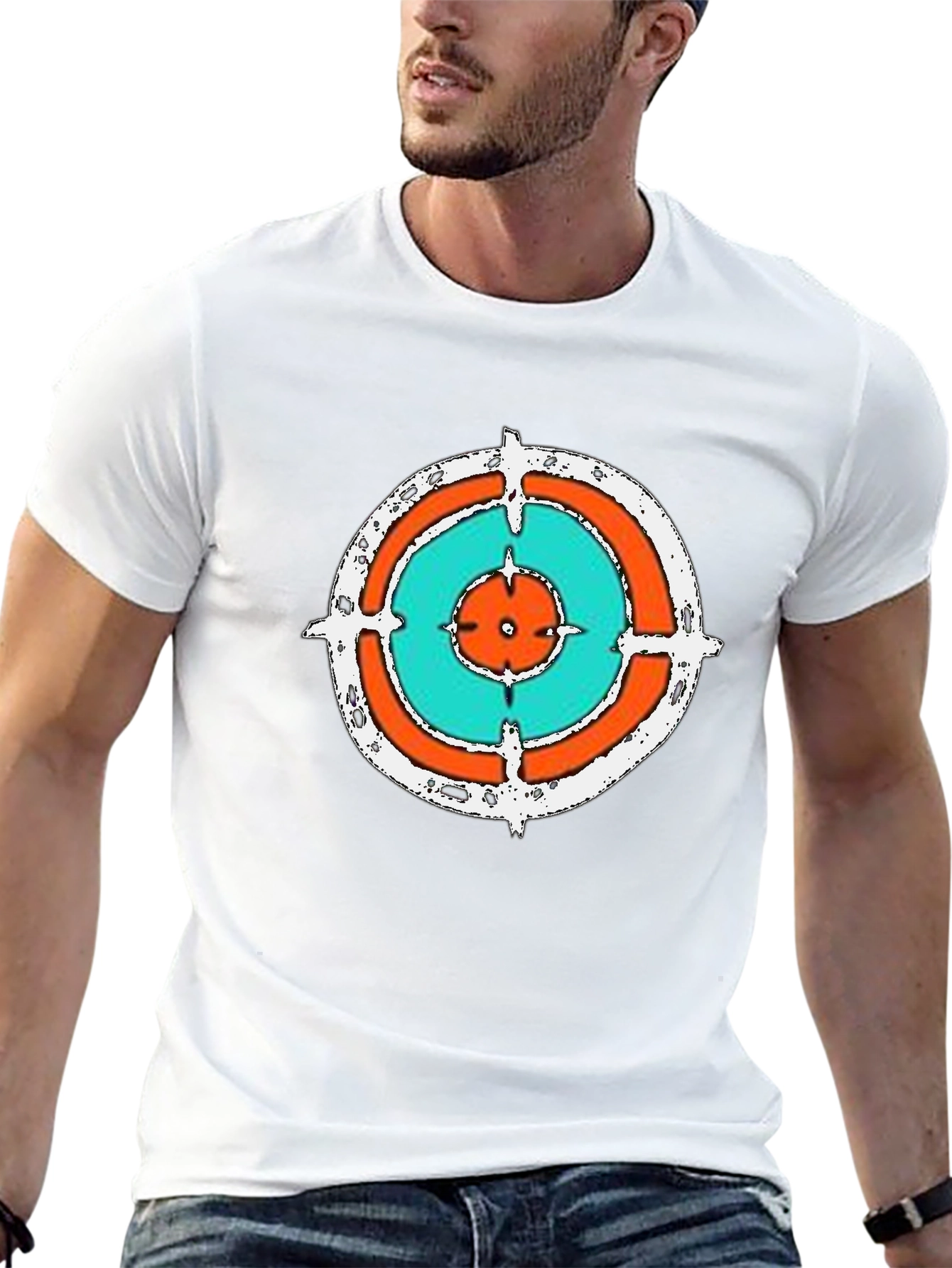 Target Graphic Print Black T-Shirt