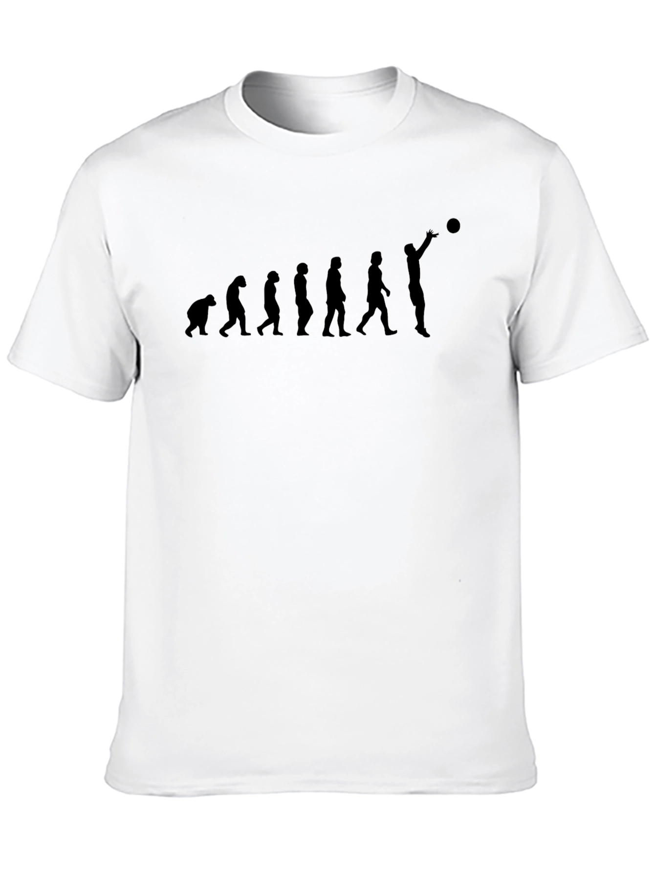 Evolution of Basketball Black T-Shirt