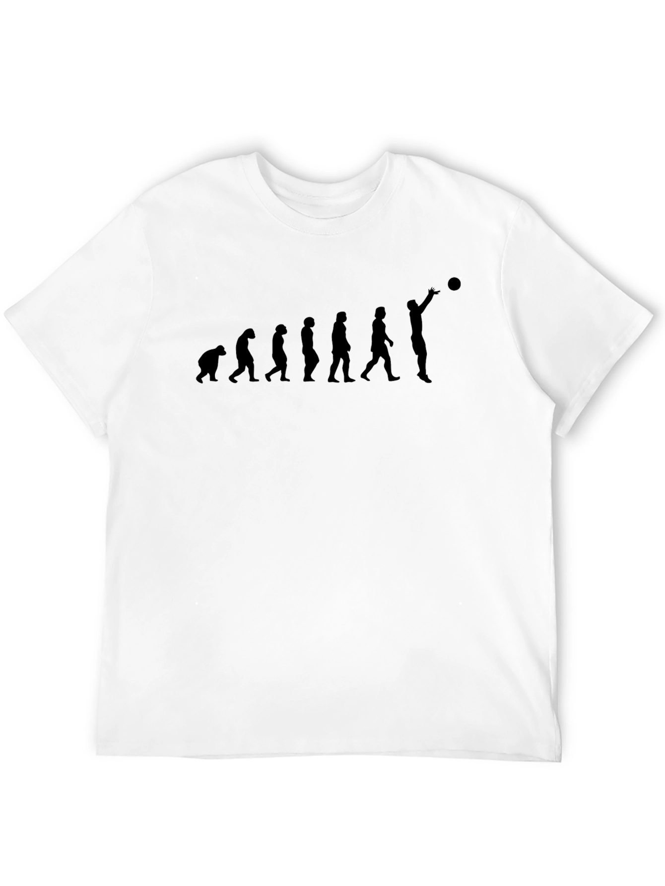 Evolution of Basketball Black T-Shirt