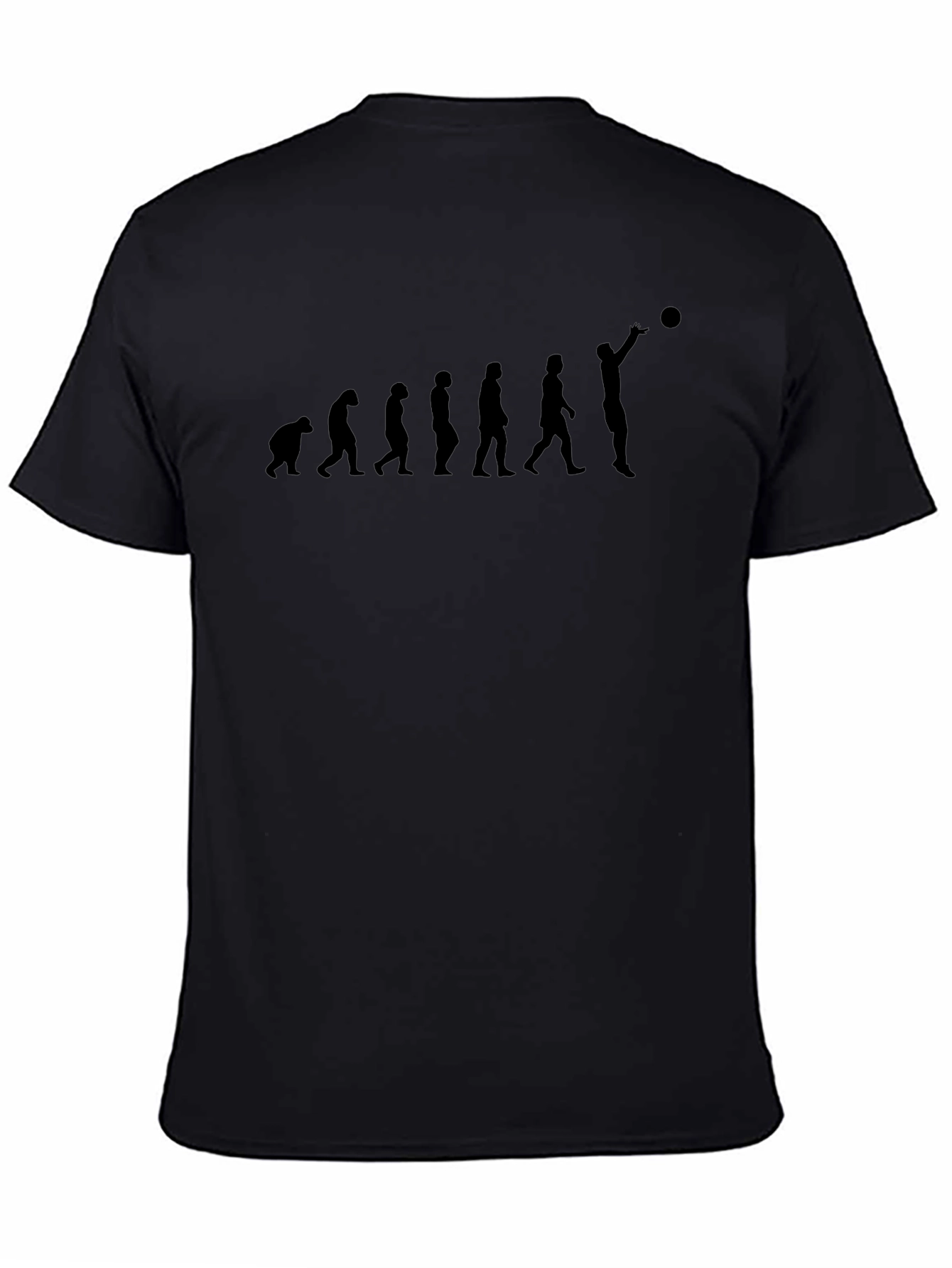 Evolution of Basketball Black T-Shirt