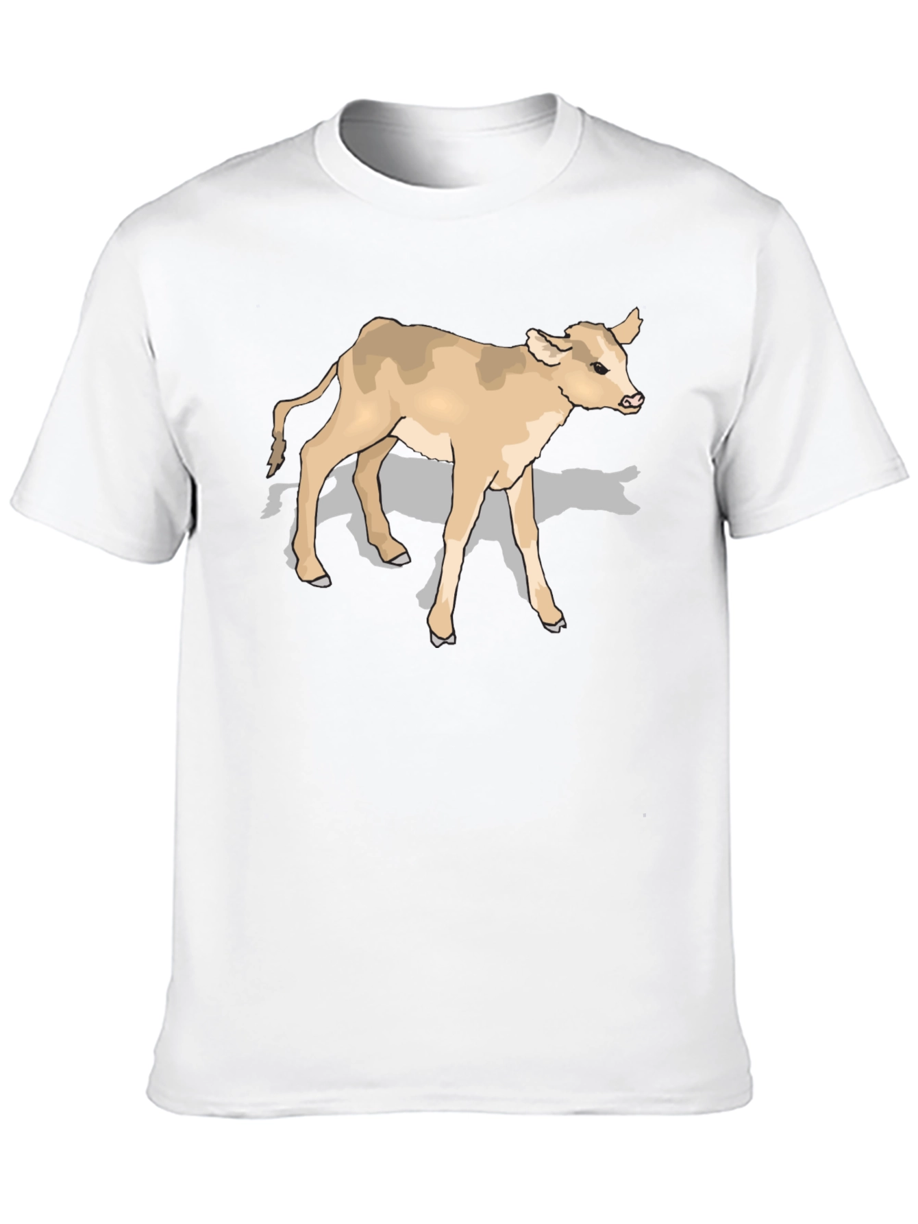 Cow Graphic Tee - Black Cotton Comfort
