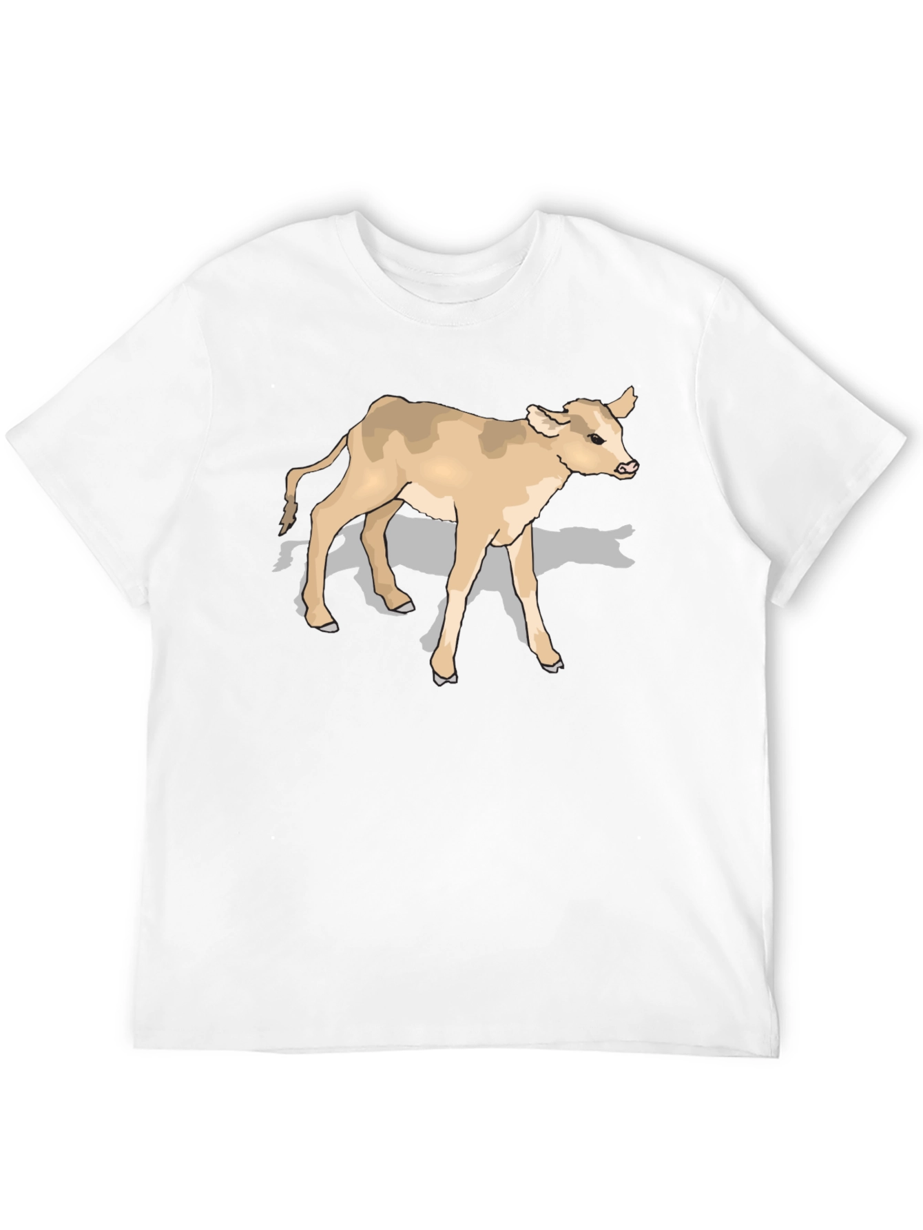 Cow Graphic Tee - Black Cotton Comfort