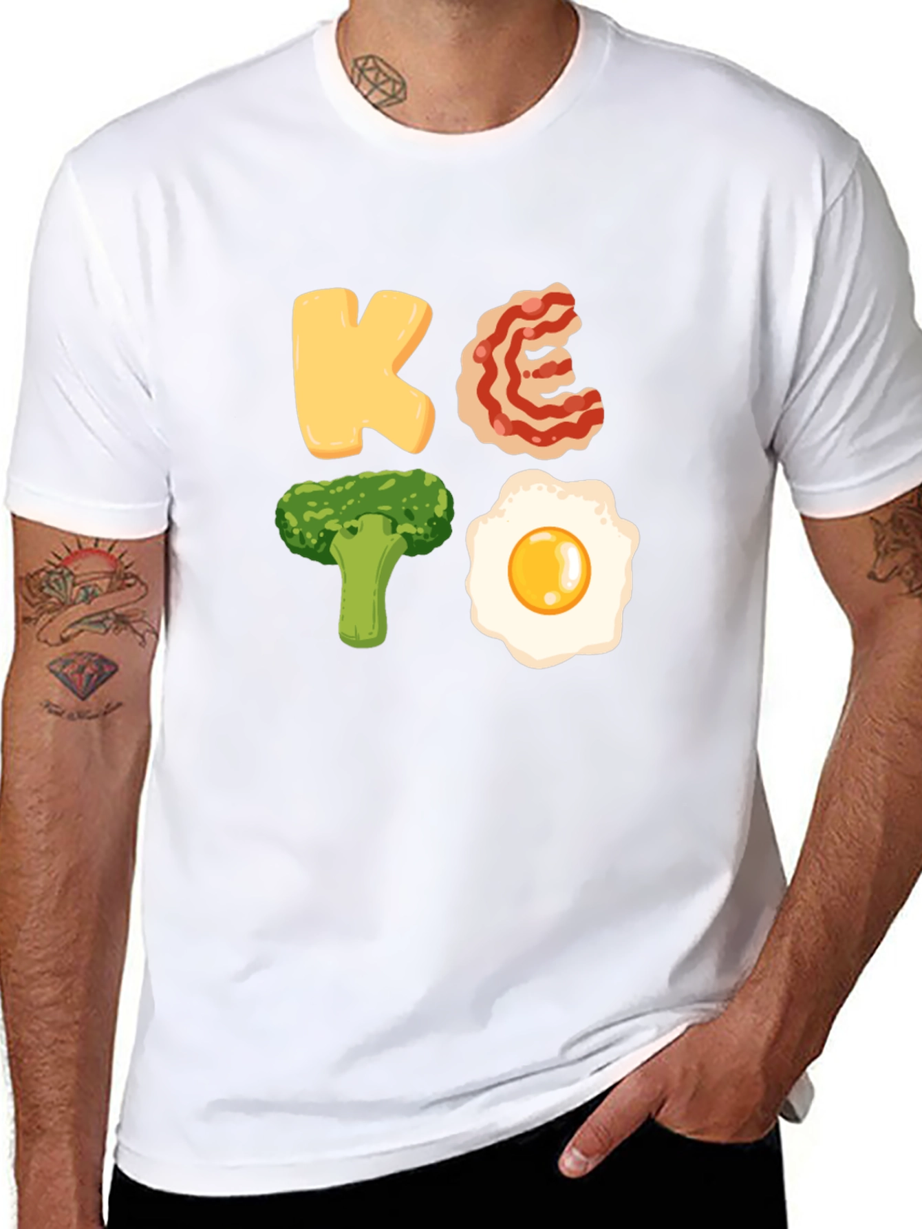 Keto Diet T-Shirt: Funny Food Lover Tee