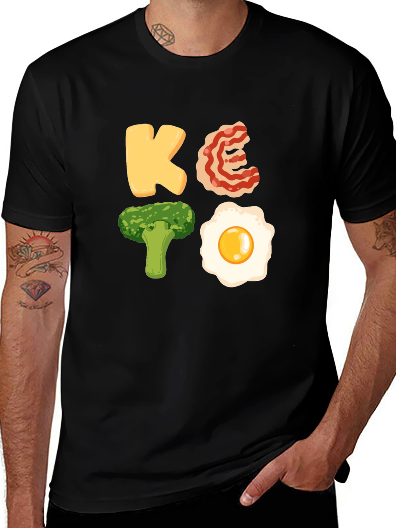 Keto Diet T-Shirt: Funny Food Lover Tee