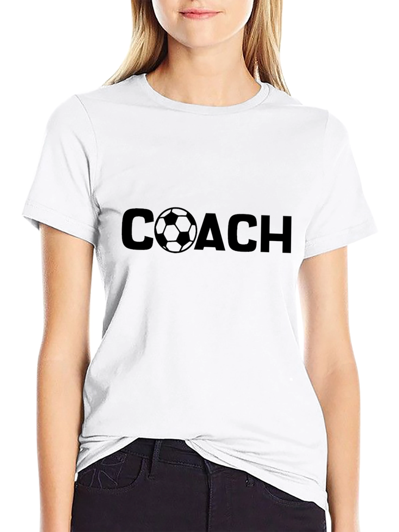 Soccer Coach T-Shirt - Black