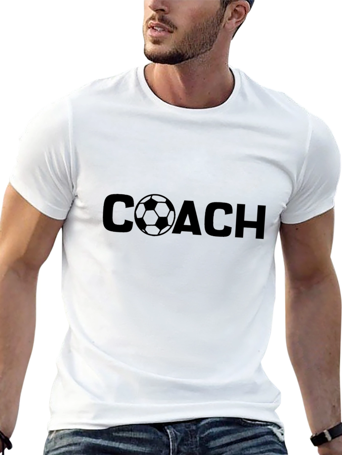 Soccer Coach T-Shirt - Black