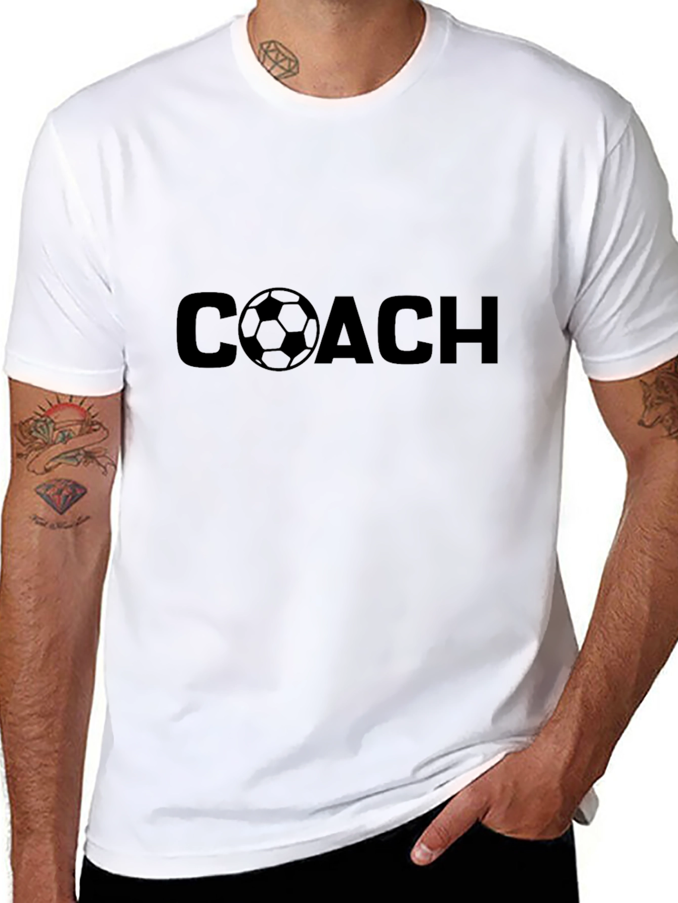 Soccer Coach T-Shirt - Black