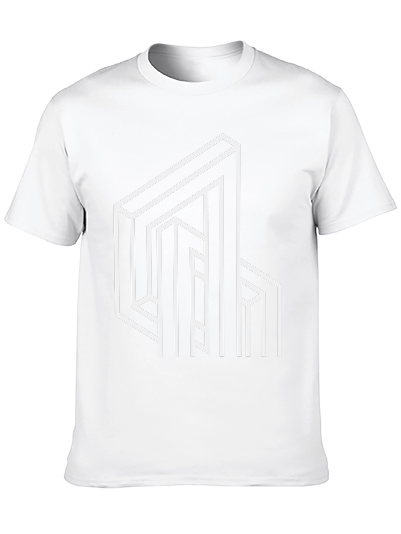 Optical Illusion Graphic Tee - Black