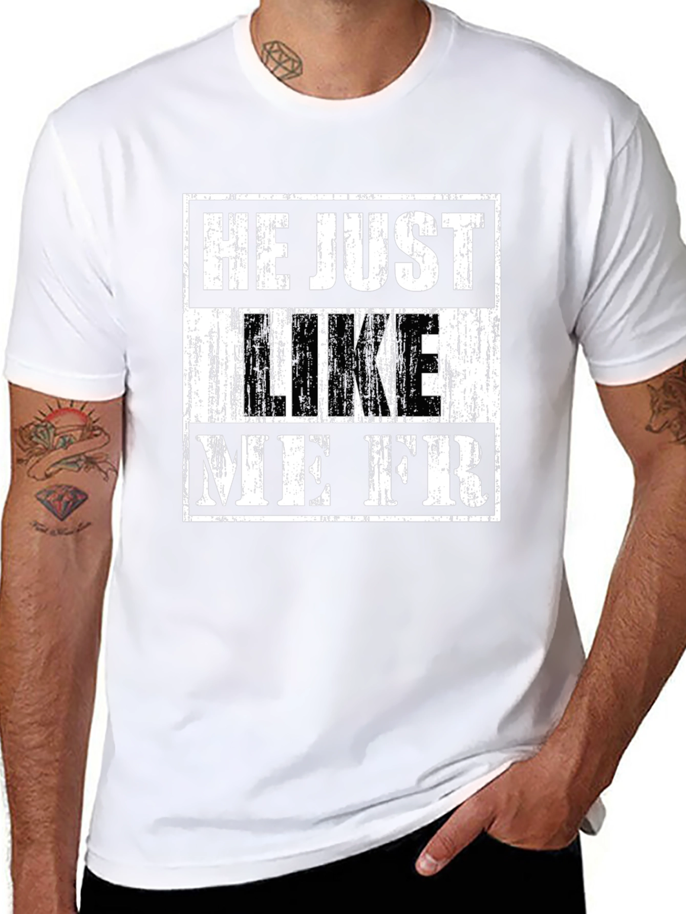 He Just Like Me FR Graphic Tee
