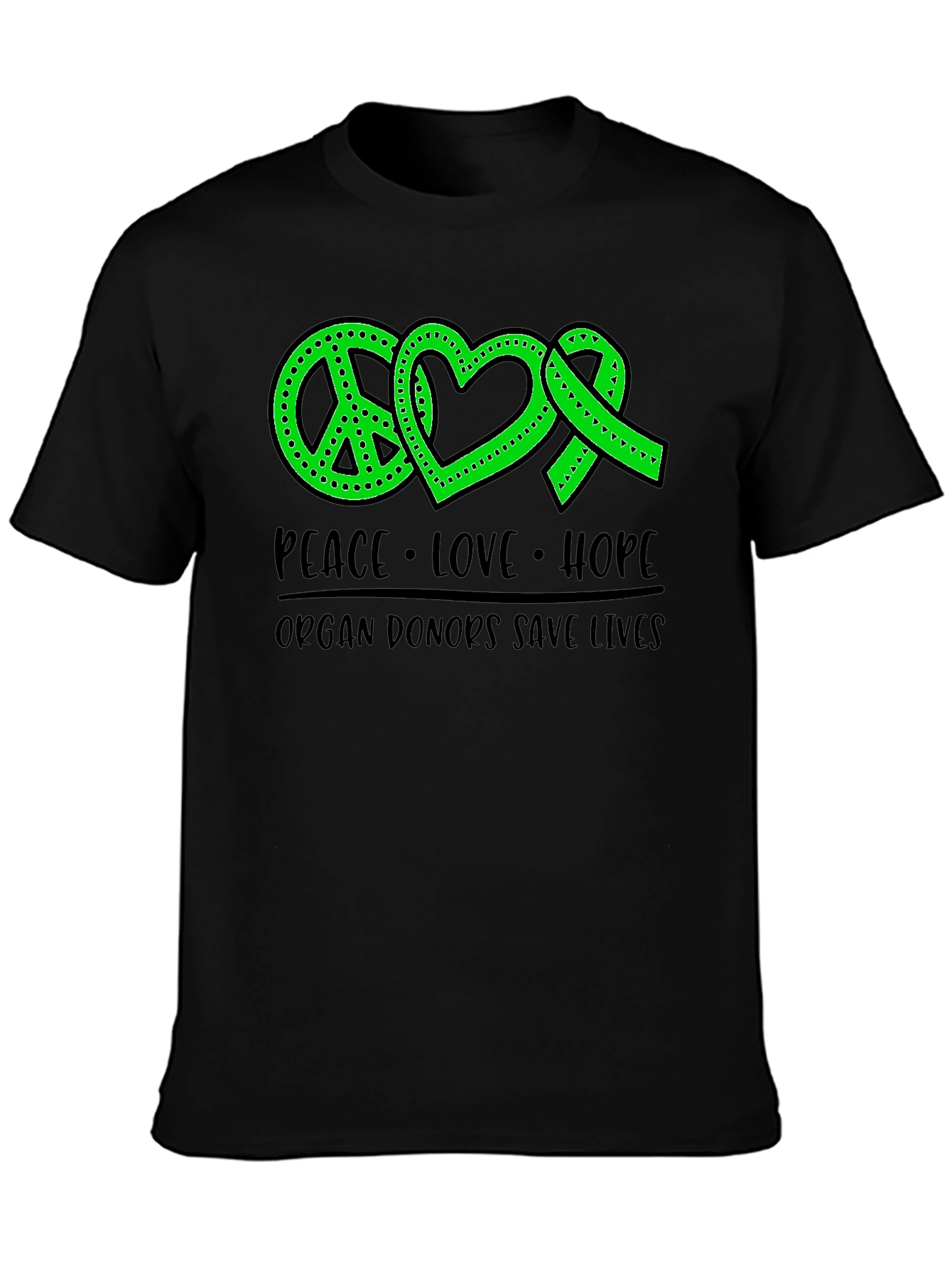 Peace Love Hope Organ Donor T-Shirt