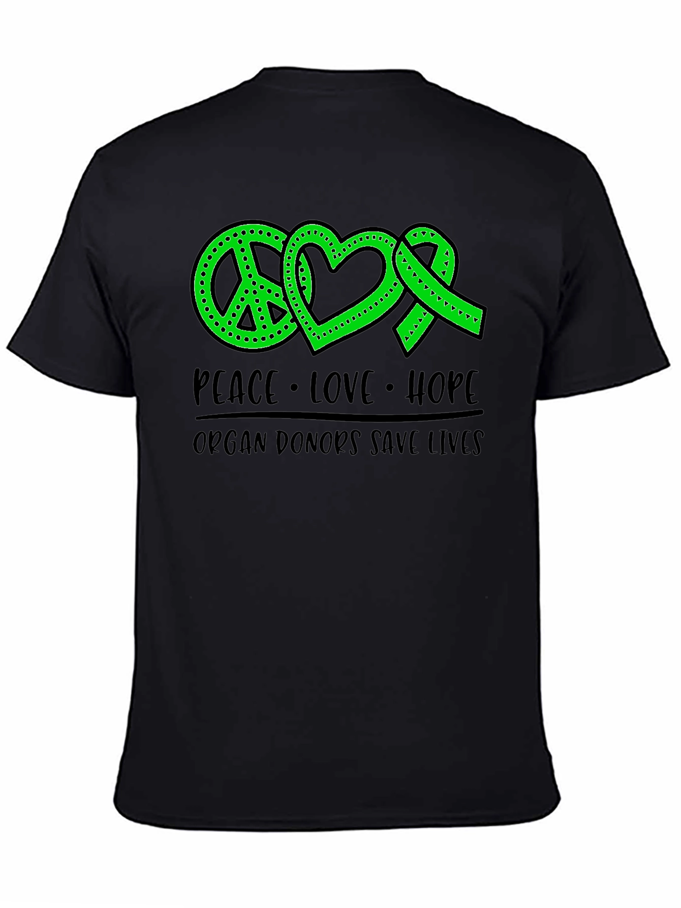 Peace Love Hope Organ Donor T-Shirt