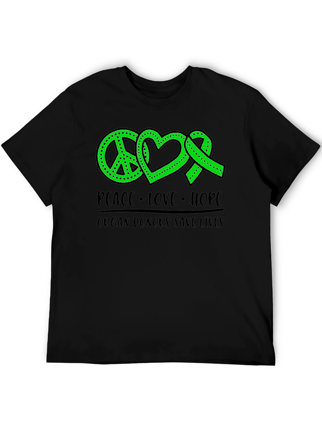 Peace Love Hope Organ Donor T-Shirt