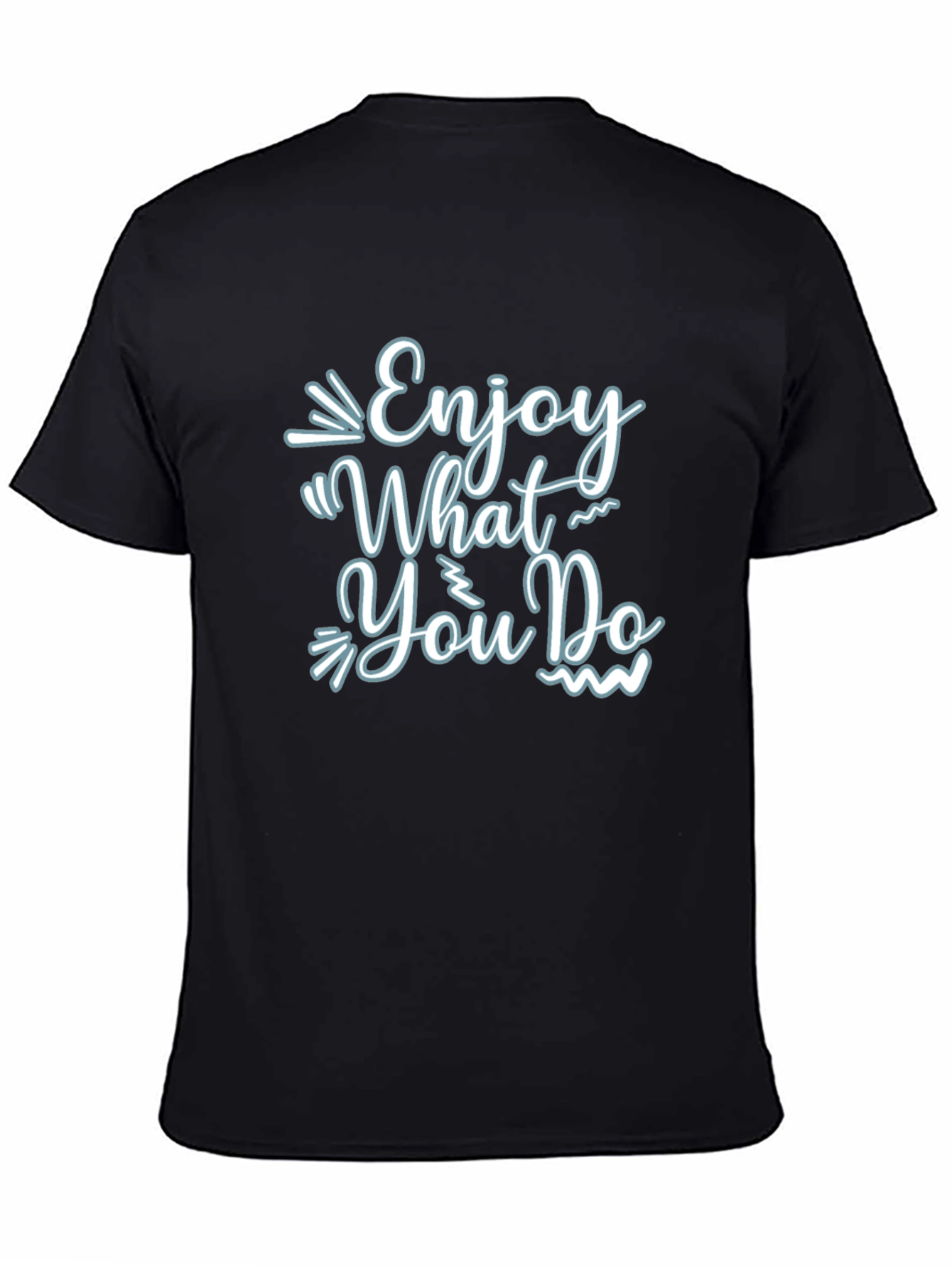 Enjoy What You Do Black Graphic Tee