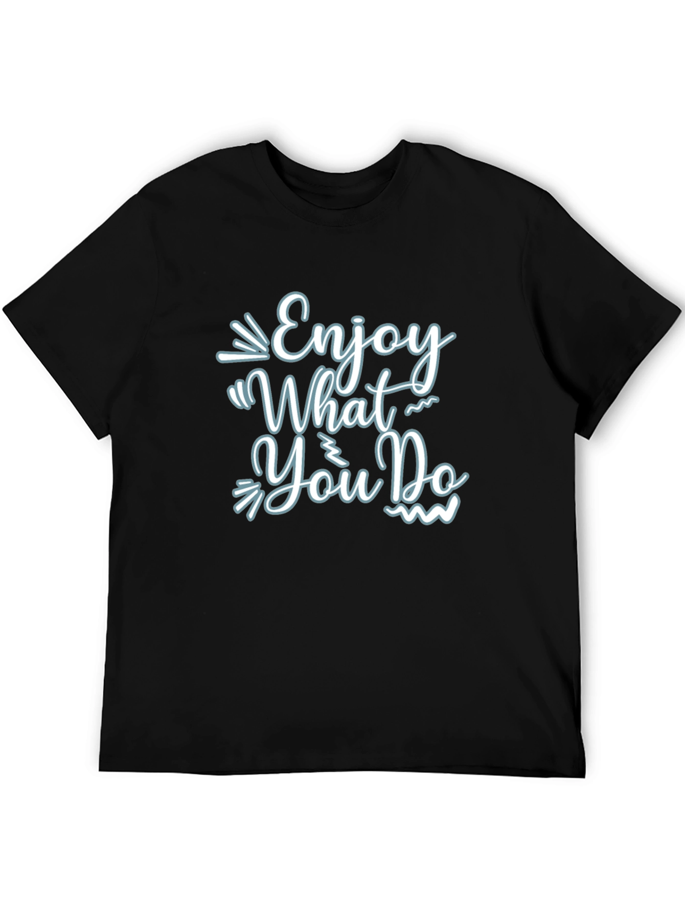 Enjoy What You Do Black Graphic Tee