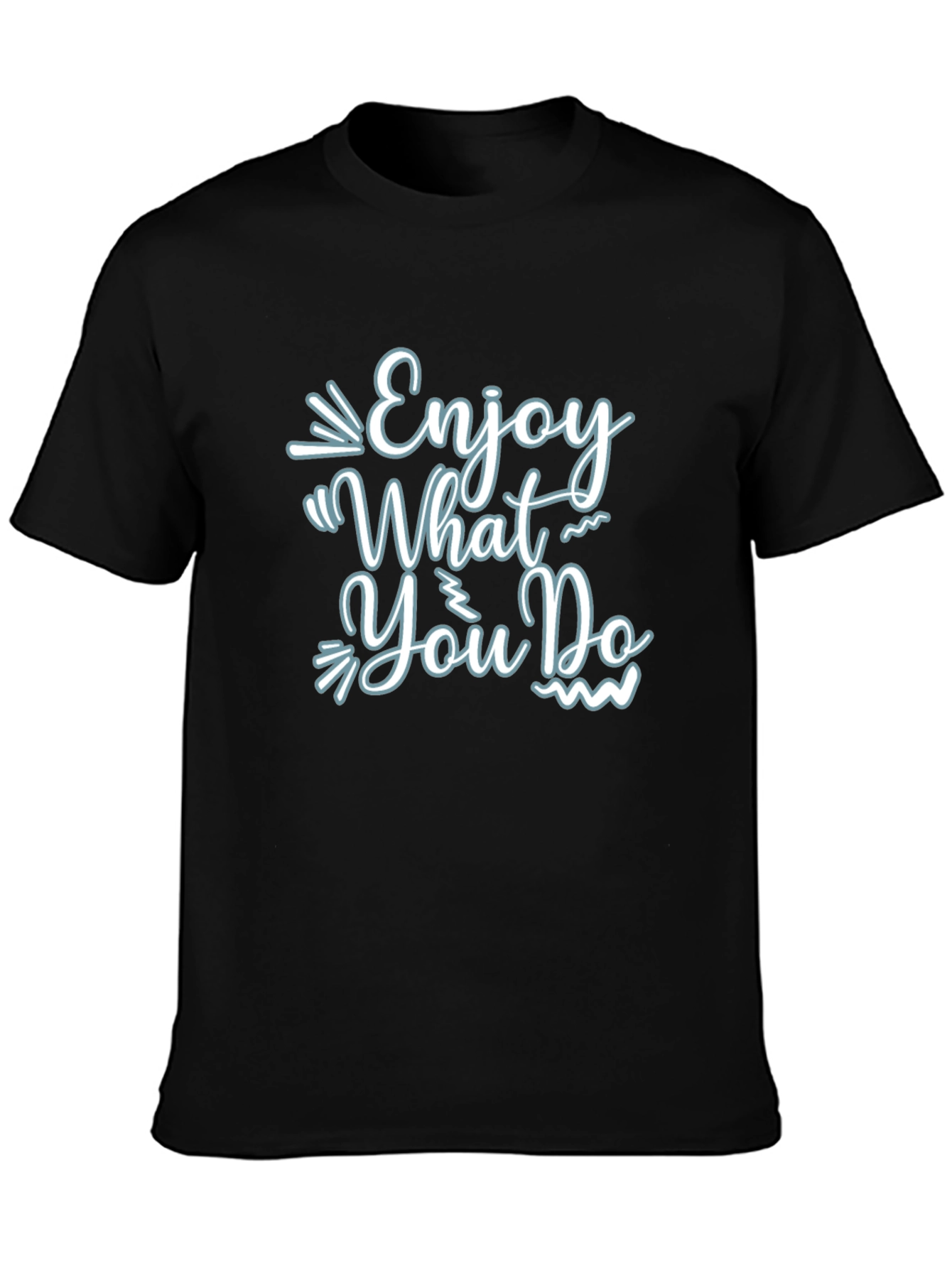 Enjoy What You Do Black Graphic Tee