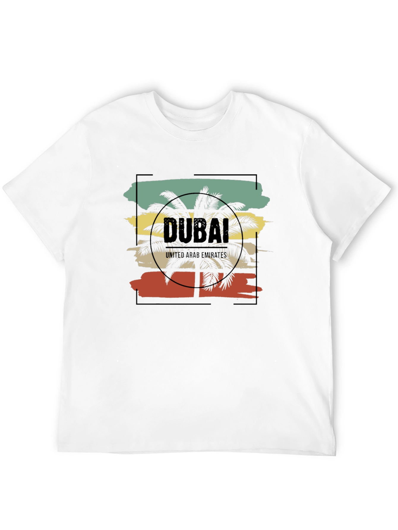Dubai Palms T-Shirt - Retro Vacation Tee
